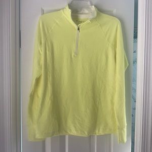 Bright yellow workout jacket, lightweight